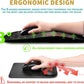 Hokafenle Ergonomic Mouse Pad Wrist Support with Massage Design, Wrist Rest Pain Relief Mousepad with Memory Foam&Non-Slip PU Base, Mouse Pads for Wireless Mouse & Desk (12x8 inch,Flag)