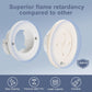 Wire Hiders for TV on Wall, 3in Off White in Wall Cable Management Kit, YCLYC Cable Hider Wall Grommets for Cables, Wire Hider Wall to Install Includes 4 Pass Brackets and 1 Hole Saw Drill
