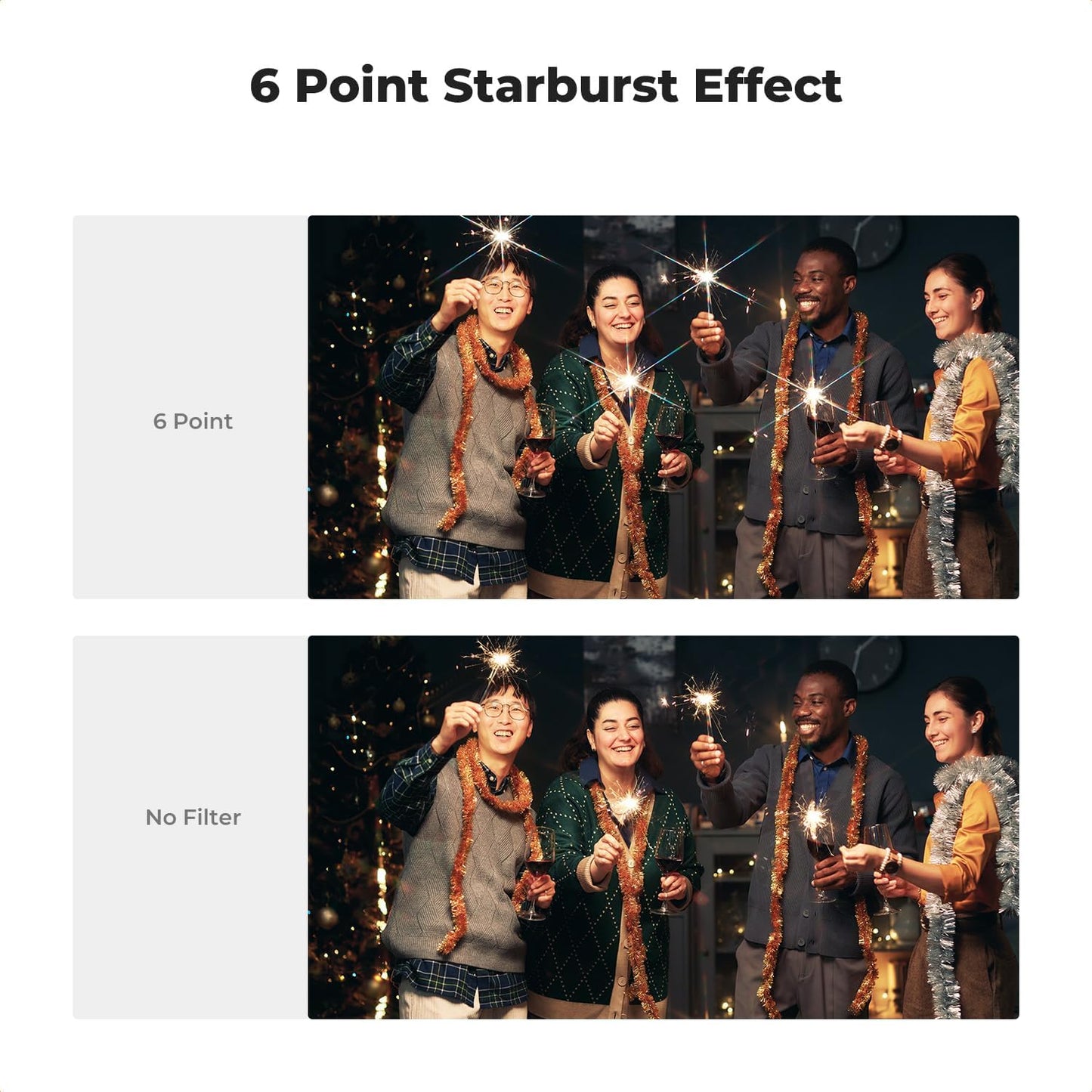 K&F CONCEPT 82mm Star Filters Kit (3pcs) 4 Points 6 Points 8 Points Cross Screen Starburst Filters Set -18 Layer Coating Ultra Slim Optical Glass Camera Lens Filter with 3 Cleaning Cloth
