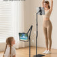 Floor Tablet Stand Phone Holder - Lamicall [55" Height Adjustable][ Flexible Arm] Multi Angle Tablet Holder, 5lb Weighted Base Bed Mount For 4.7-13" Devices, iPad Pro Air Mini, Kindle, Tabs, E-Readers