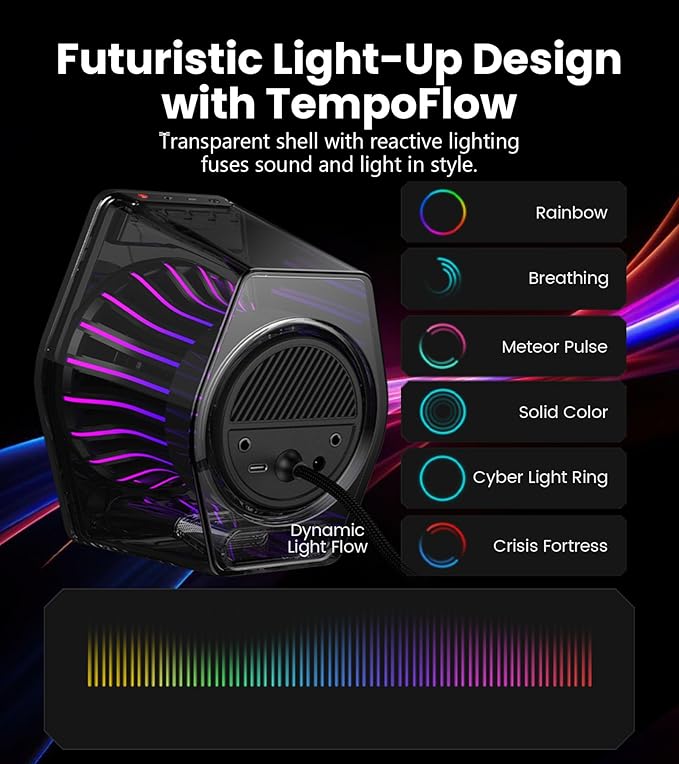 Edifier G2000 Pro Bluetooth Computer Speakers with 7.1 Virtual Surround Sound, RGB Lighting, USB & Aux Input - Ideal Gaming Desk Accessories for PC, PS5, Game Console (White)