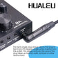 HUAELU 2Pack 6FT Right Angle 6.35mm TRS Stereo Male to Female Audio Cable,Right Angle 1/4 TRS Male to Female Stereo Headphone Guitar Extension Cable Cord for Mixer Headphone