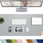 Desk Mat,35.4" x 17" Leather Desk mat,Double-Sided Desk Pad,Desk matt for Desktop,Large Mouse Pad,Office Desk mat,Waterproof Desk Blotter pad for Office&Home(Light Grey+Cork)