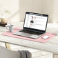 YSAGi Non-Slip Leather Desk Pad, Waterproof Laptop Computer Desk Keyboard Mat, Table Protector Blotter Mat, Large Mouse Pad for Office/Work/Home/Decor(Pink, 23.6" x 13.7")