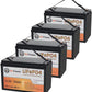 4 Pack 12V 140Ah Lithium LiFePO4 Deep Cycle Battery,Support 4S4P,Built-in 100A BMS 5000-7000 Cycles Perfect for RV Solar Marine Overland Off-Grid Application