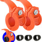 Barbell Clips 1 Inch Quick Release Weight Clamps 0.9-1.18inch Multi-Size Adjustable Olympic Clamps for Bars