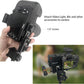 3 Port Cold Shoe Mount Plate for Camera LED Monitor Microphone etc., Aluminum Camera Triple Cold Shoe Extension Bracket Compatible with DJI OSMO Mobile 7P/67/SE, Zhiyun 5S/4/ Feiyu Gimbal Stabilizer