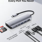 Belkin USB-C Hub, 7-in-1 Multiport Adapter - USB Docking Station with 4K HDMI, USB-C PD 3.0 Port, 2 x USB-A 3.1 Ports, SD Card & MicroSD Card Slots, & 3.5mm Audio Jack for MacBook, Air, iPad Pro, XPS