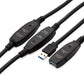 100 Feet Active USB Extension Cable 3.0 Male to Female with 3 Extension chipsets Signal Booster - Repeater Cord 30 Meters / 100 Feet (AC Power Supply Included)