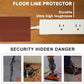 6.5Ft Floor Cord Cover Brown Silicone Cable Protector Easy to Install Wire Organizer and Hider for Home, Office, Garage (Brown-2m)