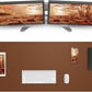 Large Desk Mat 55" x 17"Leather Desk Pad Protector,Mouse Pad,Office Desk Mat, Non-Slip PU Leather Desk Blotter,Waterproof Keyboard mat for Office/Home/Decor (Brown)