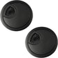 Desk Grommet for Wire Organizer,PC Computer Desk Plastic Grommet Cord, Tidy Cable Hole Cover Organizers,2 Pack (60mm, Black)