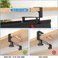 No Drill Under Desk Cable Management Tray, 36" Cord Management Tray with Cable Loop, Upgraded Oxford Fabric Wire Management for Standing Desk - No Damage to Table