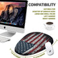 Hokafenle Ergonomic Mouse Pad Wrist Support, Terraced Slope Carpal Tunnel Wrist Pad for Mouse with Unibody Memory Foam, Wrist Rest Pain Relief Mousepad (US Flag, 11.8x7.9 in)