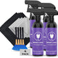 Swanky Computer Screen Cleaner Kit: Set of Electronic Cleaner Spray Microfiber Cleaning Cloth for TV, iPad, iPhone, Monitor, Laptop (17 Oz, 4-Pack)