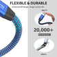 USB 3.0 Extension Cable 10ft,Type A Male to Female Extension Cord Durable Braided Material High Data Transfer Compatible with USB Keyboard,Mouse,Flash Drive, Hard Drive,Printer