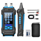 10 in 1 Network Cable Tester with 7 Wavelengths OPM 10Km/10mW VFL 600M Measurable Length 100 Records Tool Kit for CAT5 CAT6 Telephone Ethernet RJ11 RJ45 PoE Wire Tracer NCV, Blue