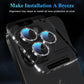 YWXTW Designed for iPhone 16 Pro/iPhone 16 Pro Max Camera Lens Protector Bling, [New Glitter Design] Individual Metal Tempered Glass Camera Cover Accessories Case Friendly (Black Titanium)