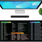 Galdas Gaming Mouse Pad XXL XL Large Long Extended Big Mousepad Non-Slip Rubber Keyboard Desk Pad with Stitched Edges for Laptop Home Office (31.5x11.8x0.08 Inch) … (Shortcut Keys1)