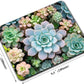 Cute Succulent Plants Mouse Pads for Desk, Portable Wireless Computer Mouse pad Small Design with Women, Non-Slip Rubber Base Laptop Mousepad 9.5" x 7.9" Smooth Surface for Office & Travel