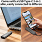 EP1000 External Hard Drive 1TB,Portable Ssd,External Solid State Drives Up to 1000MB/s Read, Storage Expansion, Compatible w/USB-C Smartphones, PC, Mac, Tablets, Sleek & Sturdy Design