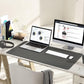 YSAGi Non-Slip Leather Desk Pad L Size, Waterproof Laptop Computer Desk Keyboard Mat, Table Protector Blotter Mat, Large Mouse Pad for Office/Work/Home/Decor(Dark Gray, 35.4" x 17")