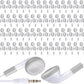 Konohan 150 Packs Earbuds Bulk Earphones with 3.5 mm Headphones Wired Ear Earbud Wired Earphone for Adult Teacher Office Home Computer Travel Library Individually Packed(White)