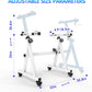 Universal Z-style Heavy-Duty Piano Keyboard Stand - Adjustable and Portable for 61/88 Keys (White)