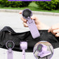 Portable Handheld Turbo Fan, 5-Speed Personal Fans, 5000mAh Rechargeable Fans Up to 12 Hours, Weight only 0.6lb Small Fan, Hand/Neck/Desk Fan 3 IN 1, Beach Vacation Essentials(Purple)
