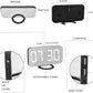 Digital Clock Large Display, LED Alarm Electric Clocks Mirror Surface for Makeup with Diming Mode, 3 Levels Brightness, Dual USB Ports Modern Decoration for Home Bedroom Decor-Black