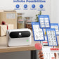 Phomemo Thermal Label Printer, Bluetooth M421 4 x 6 Shipping Label Printer, Portable Printers for Shipping, Warehouse, Barcode, Address,Compatible with Phone & PC,