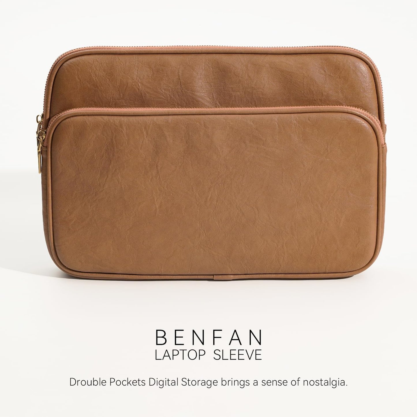 Laptop Sleeve Bag 13 Inch Compatible with 2024 MacBook Air 13 M3 M2 M1, New MacBook Pro 13 M2 M1, Dell XPS 13 Color Brown