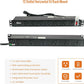 Tecmojo 1U Rackmount Network-Grade PDU Power Strip, 12 Wide-Spaced Right Angle Outlets, Circuit Breaker 12A (UL Certified 12A) 6ft Cord w/ 5-15P Plug, Black