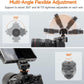 Adjustable Gimbal Monitor Cold Shoe Adapter, Metal Field Monitor Mount Holder, 360 Degree Swivel and Tilt Adjustable Monitor Mount Bracket with Cold Shoe Mount, Locating Pin Design Cold Hot Adapter
