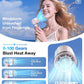 TORRAS COOLiFY iva Handheld Fan with Ice Cooler, [Chill by 50F] 0-100 Speed, Super Mini Powerful Portable Fan, 5000mAh Rechargeable Hand Held, Travel Essentials, Gifts for Dad Husband, Pink