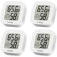 Vaikby Indoor Thermometer 4Pack, Humidity Gauge Meter Digital Hygrometer Room Thermometer for Home, Hight Accurate Temperature and Humidity Monitor for Greenhouse, Reptile, Humidors, Cellar, Office