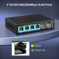 6 Port 2.5G Unmanaged Network Switch, VIMIN 4X 2.5Gbase-T Ports, 2X 10G SFP+ Port, 60Gbps Switching Capacity, IEEE802.3, Metal Housing, Fanless, Work for 2.5Gbps NAS, Wireless AP & PC