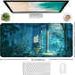 Anime Tropical Plants XL Extended Game Keyboard Pad, Women's Office Decoration Laptop Keyboard Pad 35.4 x 15.7 x 0.12 Inches