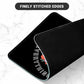 ITNRSIIET Mouse Pad with Stitched Edge Premium Textured Smooth Precise Operation Waterproof Washable Non-Slip Rubber Base Desktop Protection Mat, 10.2×8.3×0.12 inches, Flower Skull
