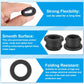 PATIKIL 20mm / 13/16 Inch Drill Hole,5/8 Inch ID Rubber Grommets, 3Pcs Top Hat Grommet for Wiring Eyelet Ring Gasket Automotive Firewall Cable Hole Plugs Wires Protection, Black