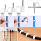 ELII 327PCS White Cable Management Kit 4 Cable Cable Sleeves, 65 Cable Clips with 13Cord Holders,20+5Roll Cable Organizer Straps,200 Fastening Cable Ties,20 Cable Zip Tie Mounts for Computer (White)