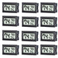 12 Pack Mini Digital Thermometer Hygrometer Indoor Temperature and Humidity Gauge Meter Monitor Fahrenheit (℉) for Humidor,Greenhouse,Reptile Tank,Home,Jars