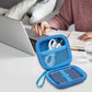 Lacdo Hard Drive Carrying Case for Crucial X10 / Crucial X9 Pro / X9 / X10 Pro SSD 1TB 2TB 4TB 6TB 8TB Portable External Solid State Drive, Hard EVA Shockproof Water Repellent Storage Travel Bag, Blue