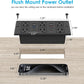 30W Recessed Power Strip USB C, Desk Flush Mount Outlet Plug in 6 AC & 8 USB Ports for Furniture Conference Power Hub, 6FT
