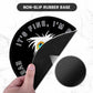 ITNRSIIET Round Mouse Pad with Stitched Edge Premium-Textured Waterproof Non-Slip Rubber Base Desktop Protection Mat Diameter 8.7 inches, Funny Cat