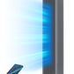Dreo Tower Fan for Bedroom, 25ft/s Velocity Quiet Floor Fan, 90° Oscillating Fans for Indoors with 4 Speeds, 4 Modes, 8H Timer, Bladeless Fan, Standing Fans, Grey, Nomad One (DR-HTF007)