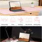 YSAGi Leather Desk Protector, Office Mat, Large Mouse Mat, Non-Slip PU Leather Blotter, Laptop Desk Pad, Waterproof Writing Pad for Office and Home (Light Pink, 35.4" x 17")