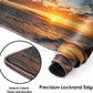 Galdas Gaming Mouse Pad XXL XL Large Mouse Pad Mat Long Extended Mousepad Desk Pad Non-Slip Rubber Mice Pads Stitched Edges Thin Pad (31.5x11.8x0.12 Inch)-Sunset Beach