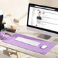 YSAGi Non-Slip Leather Desk Pad, Waterproof Laptop Computer Desk Keyboard Mat, Table Protector Blotter Mat, Large Mouse Pad for Office/Work/Home/Decor(Purple, 31.5" x 15.7")