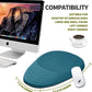 Hokafenle Ergonomic Mouse Pad Wrist Support, Terraced Slope Carpal Tunnel Wrist Pad for Mouse with Unibody Memory Foam, Wrist Rest Pain Relief Mousepad (Turquoise, 11.8x7.9 in)